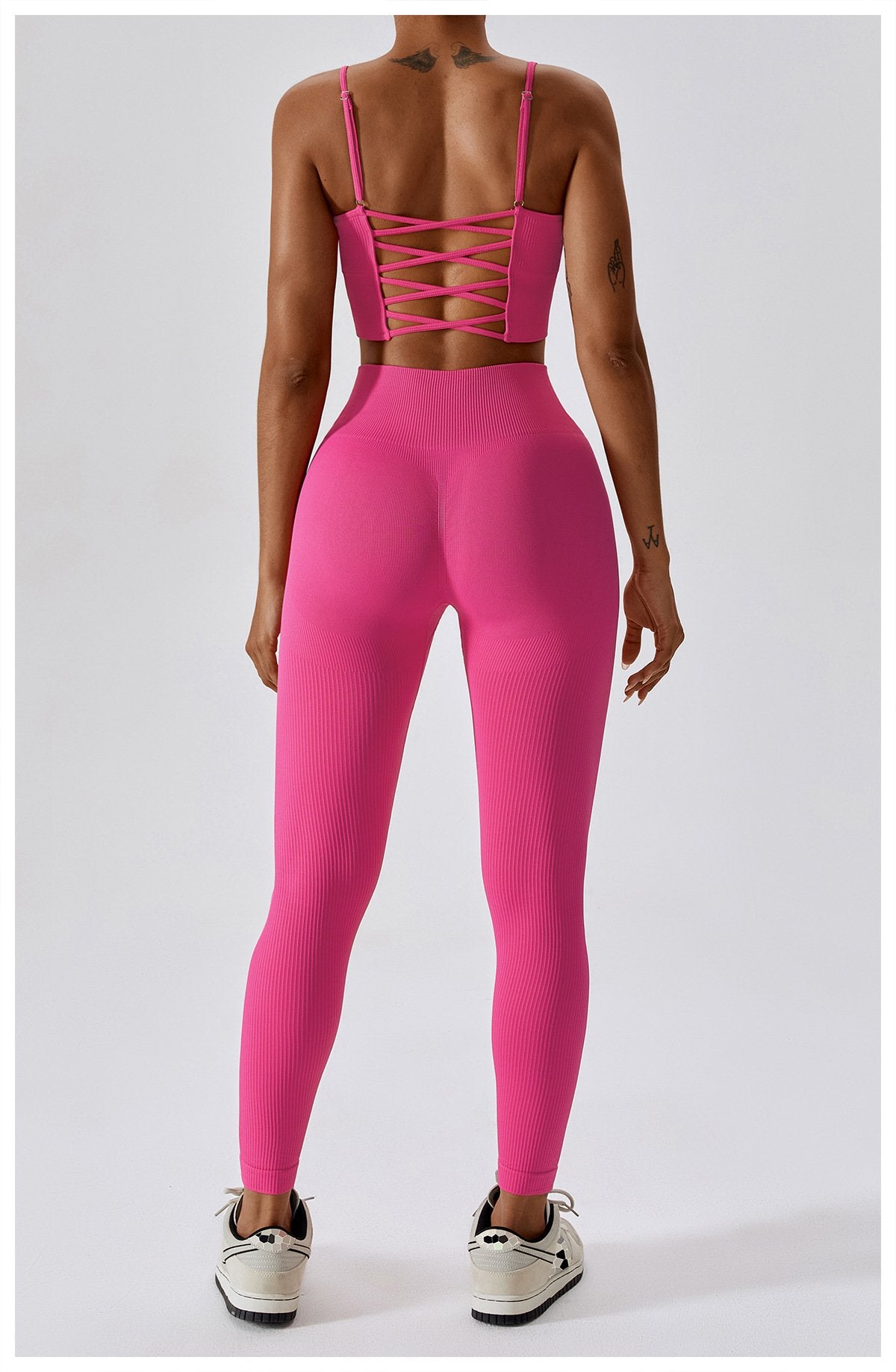 European And American Seamless Yoga Bra Outer Wear Running Sports Underwear Quick-drying Tight Fitness Yoga Clothing Women's 6866