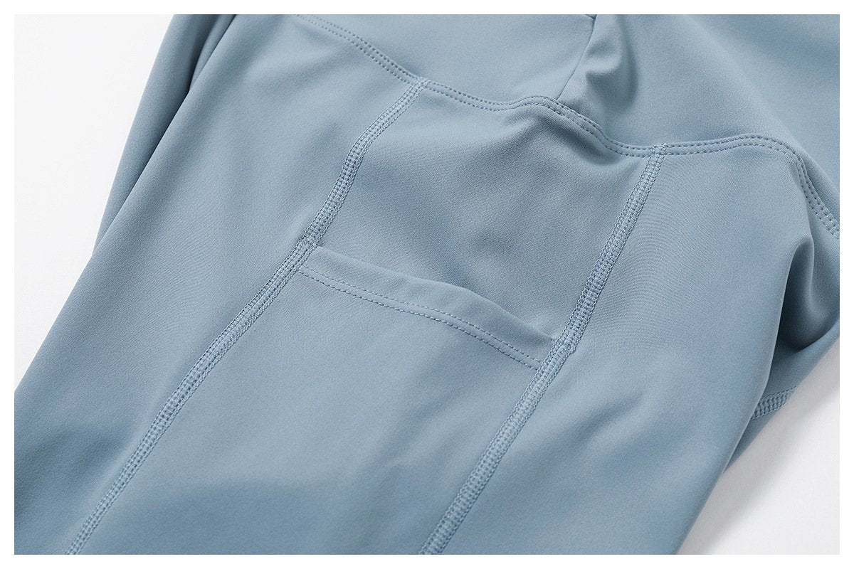 Pocket Naked Tight Yoga Shorts Casual Outer Wear Running Shorts Women's Hip Fitness Pants 8528