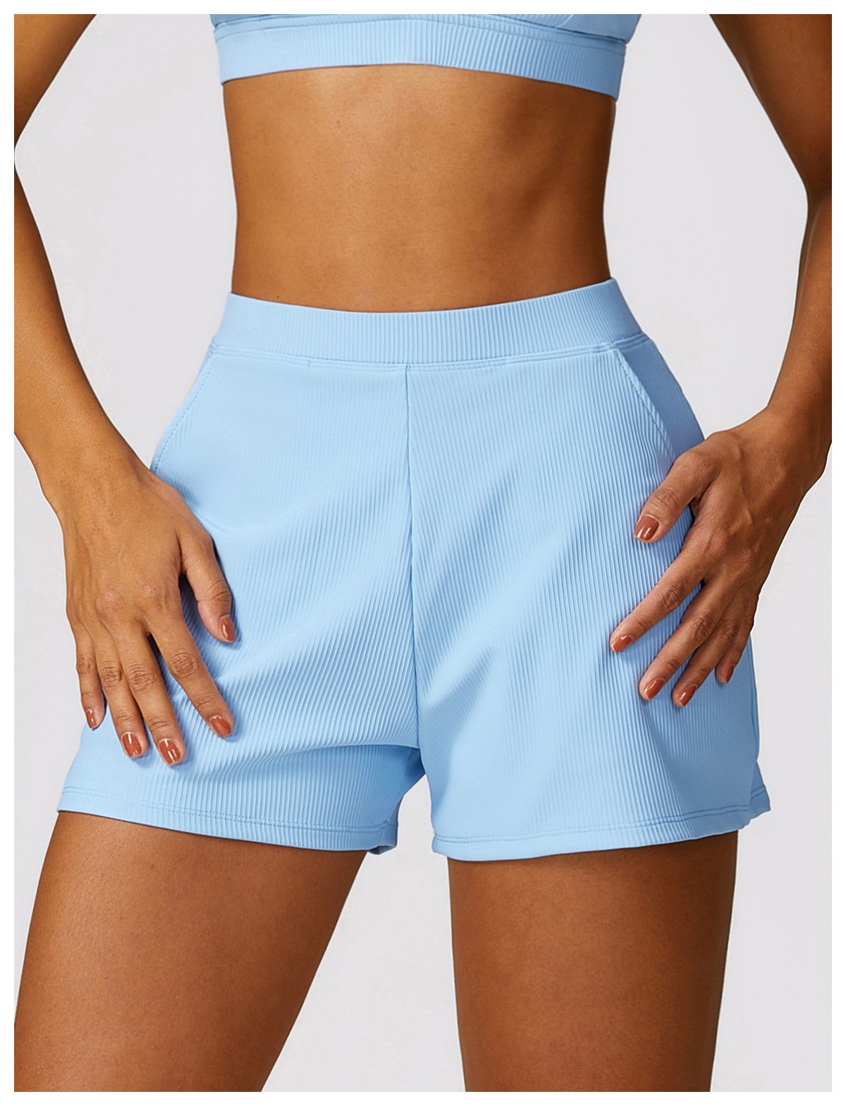 Spring Loose Casual Sports Shorts Threaded All-match Quick-drying Yoga Running Fitness Shorts Women's 8526