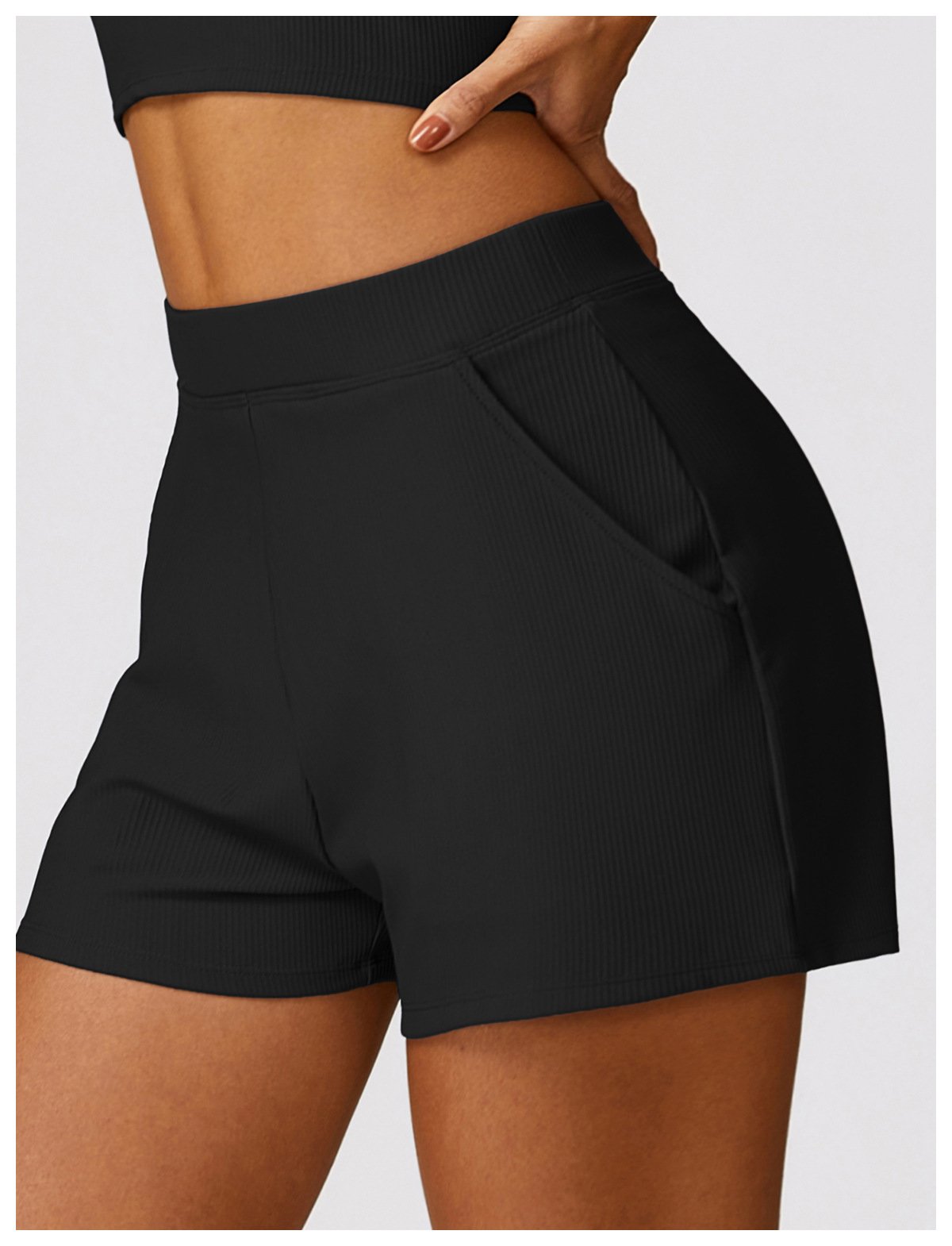 Spring Loose Casual Sports Shorts Threaded All-match Quick-drying Yoga Running Fitness Shorts Women's 8526