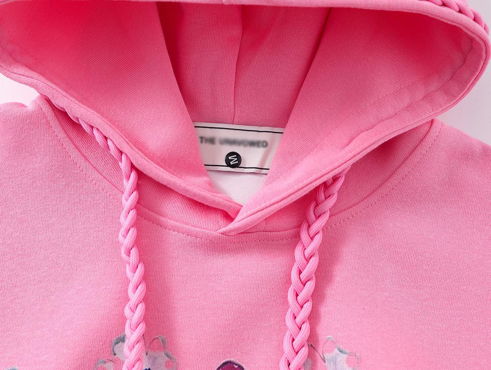 Animal Kitten Printed Loose Pullover Sweater High Street Fashionable Autumn And Winter Style Casual Long Sleeve Cartoon Hoodie For Men And Women