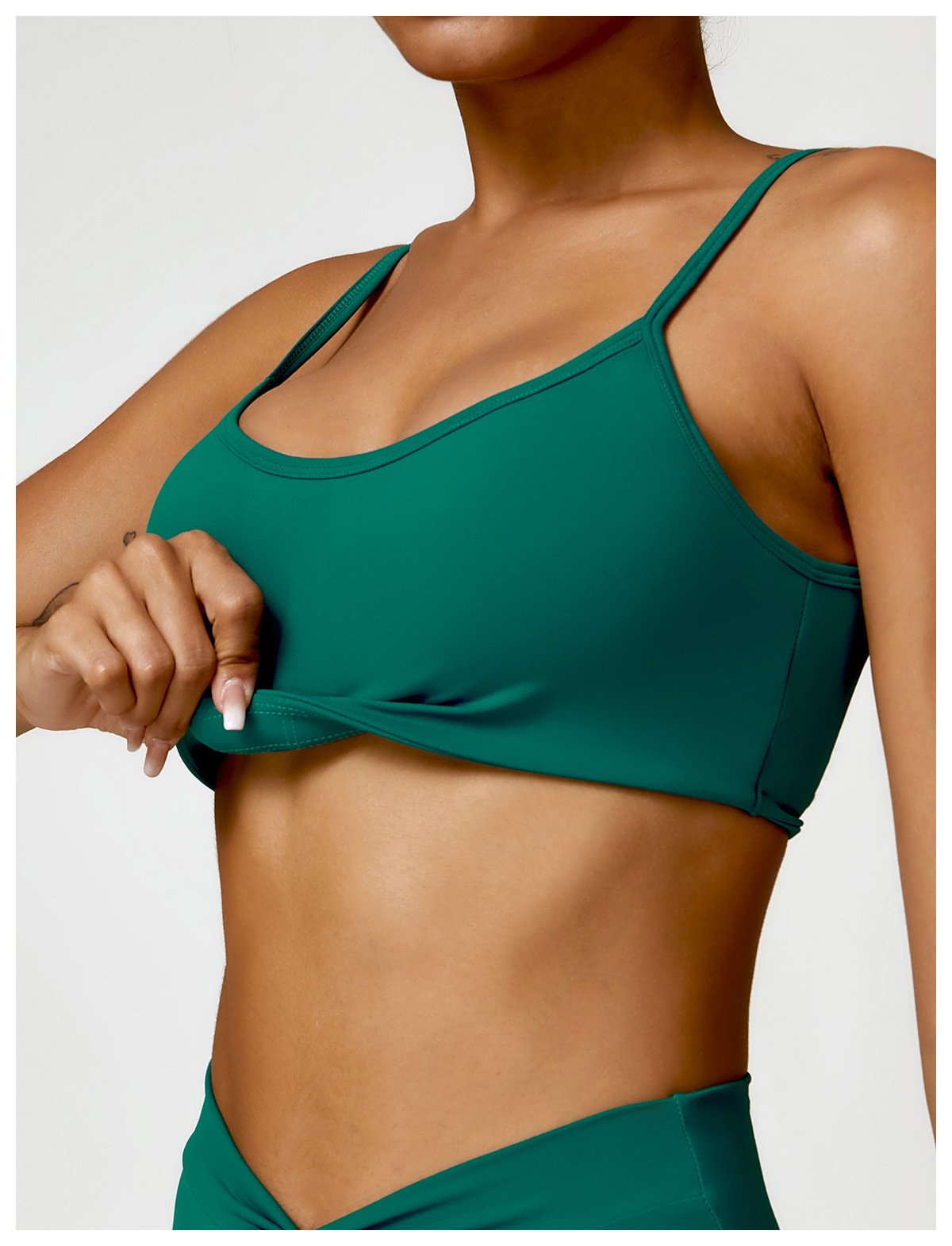 Naked Sling Beauty Back Yoga Bra Outer Wear Running Sports Underwear Push-up Tight Fitness Vest 8528