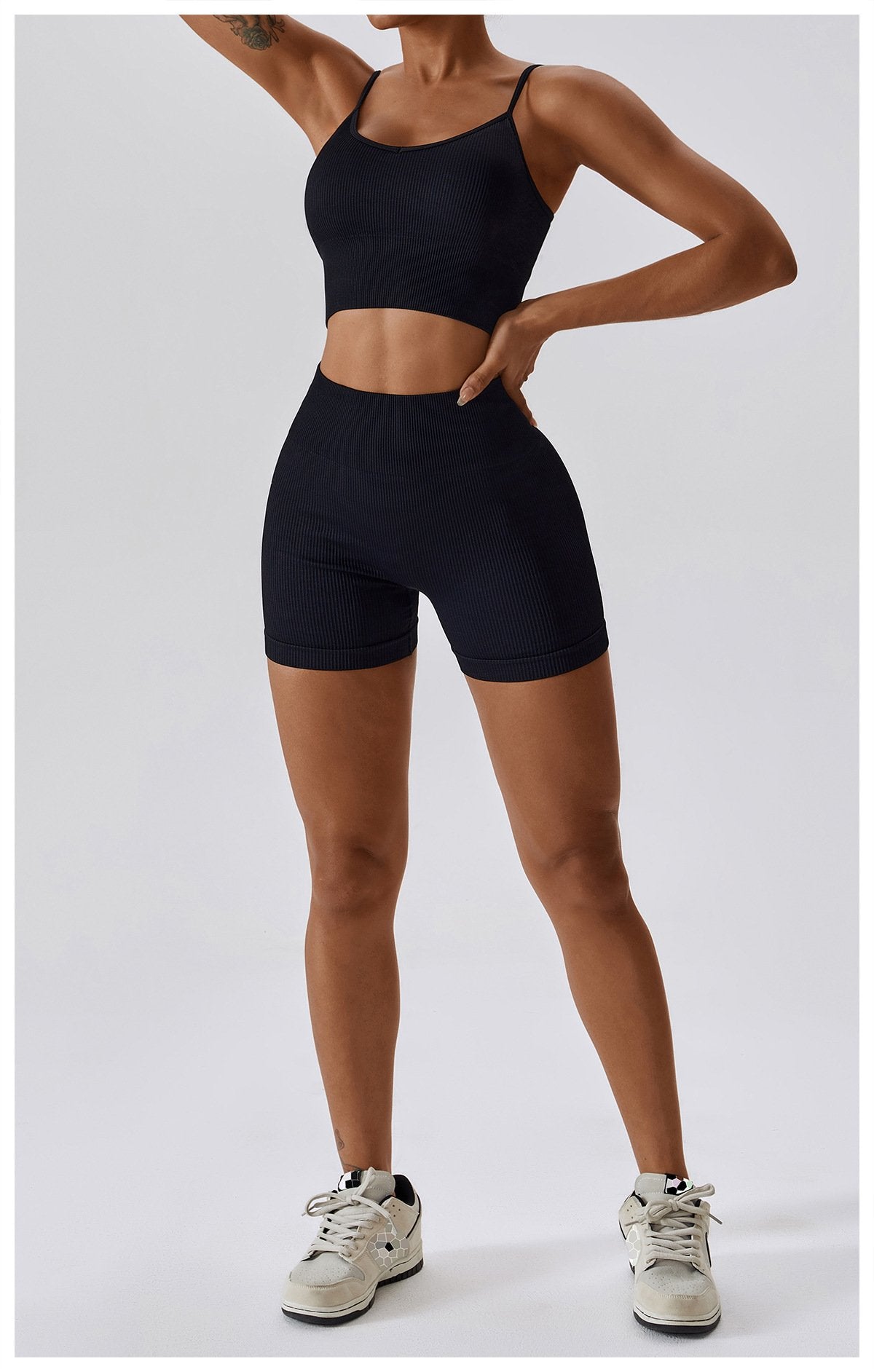 European And American Seamless Yoga Bra Outer Wear Running Sports Underwear Quick-drying Tight Fitness Yoga Clothing Women's 6866