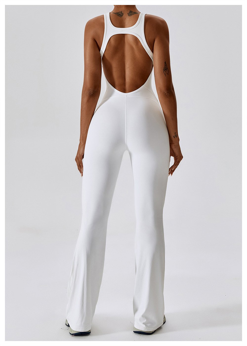 European And American Quick-drying Tight-fitting Yoga Suit Dance Sports Fitness Suit Hip-lifting And Abdominal-tightening Micro-hora Lianhe Yoga Suit 8117