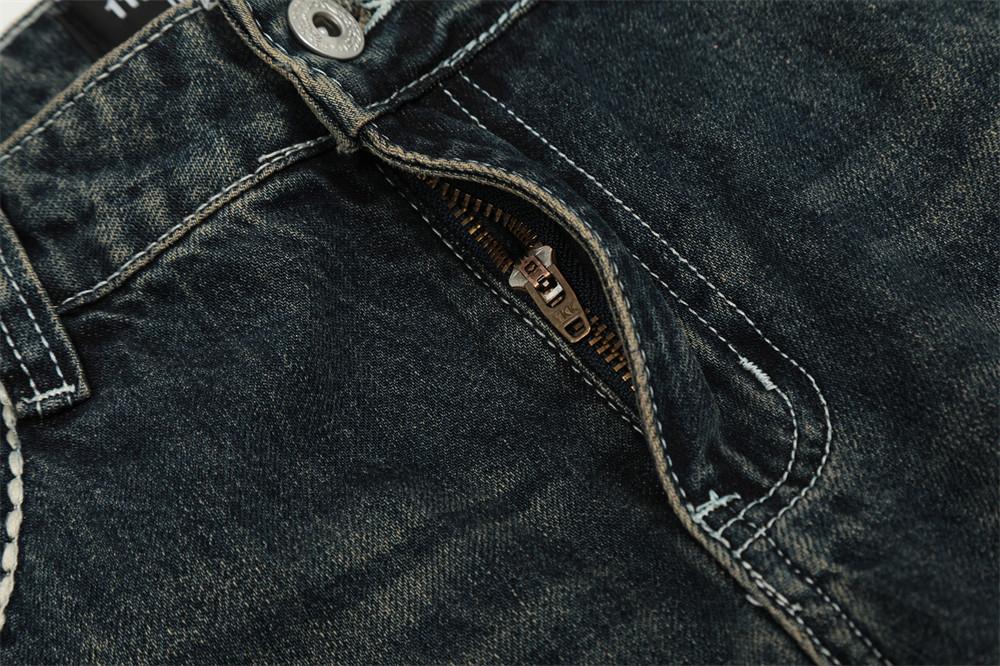 Trendy Brand High Street Flared Pants Men's European And American Trendy Design Sense Niche Loose Casual Micro Denim Pants
