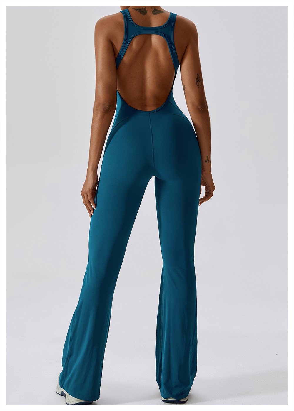 European And American Quick-drying Tight-fitting Yoga Suit Dance Sports Fitness Suit Hip-lifting And Abdominal-tightening Micro-hora Lianhe Yoga Suit 8117