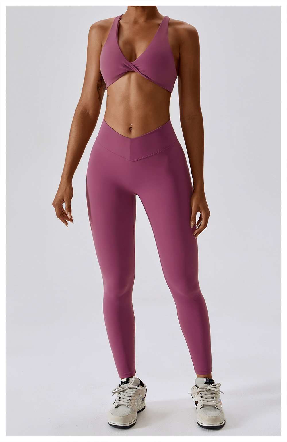 Body Shaping Abdominal Riding Running Fitness Pants Hip Naked Yoga Pants Women's Training Stretch Tight Pants 8233