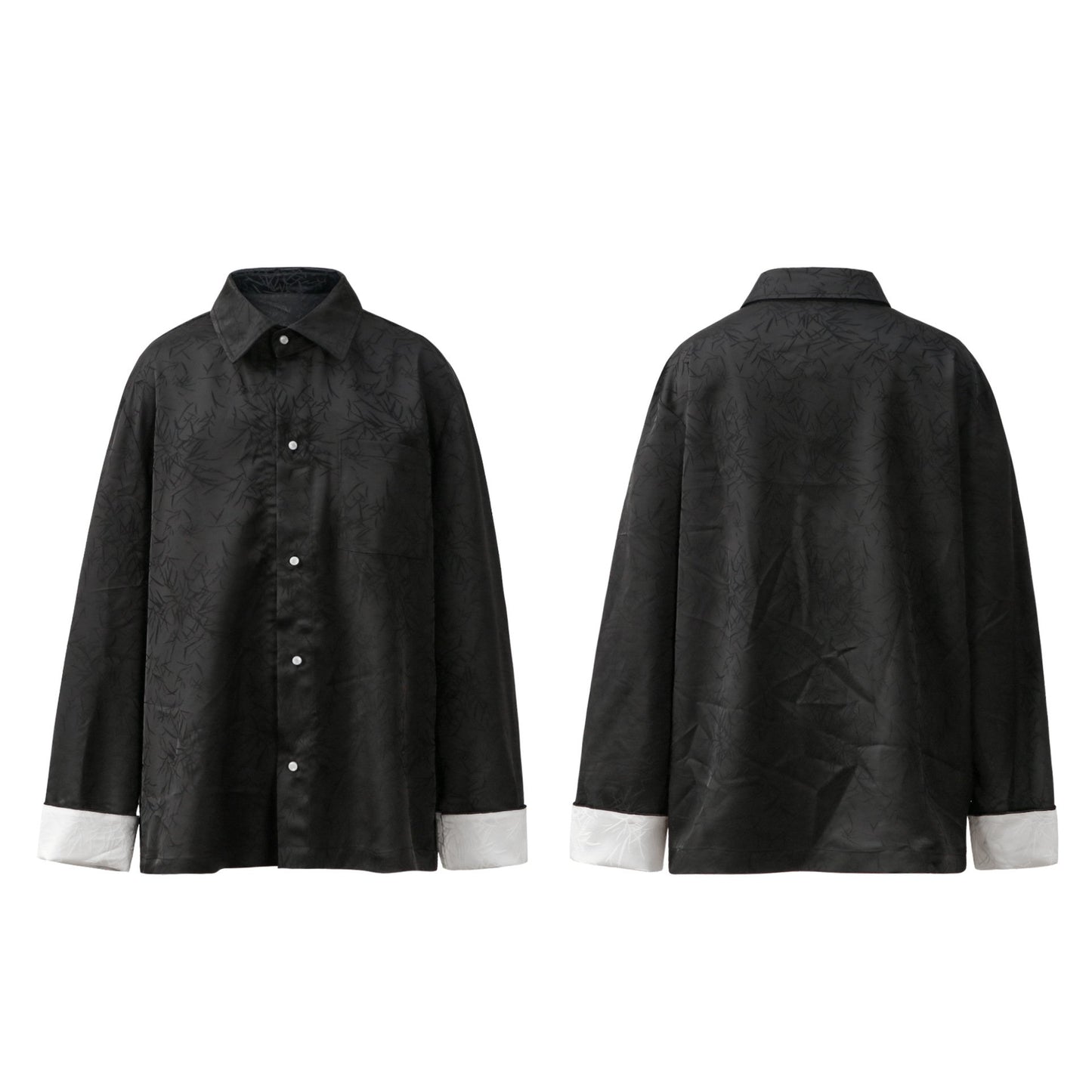 Small New Chinese Lapel Shirt Vintage Vintage Loose Long Sleeve Casual Shirt For Men And Women