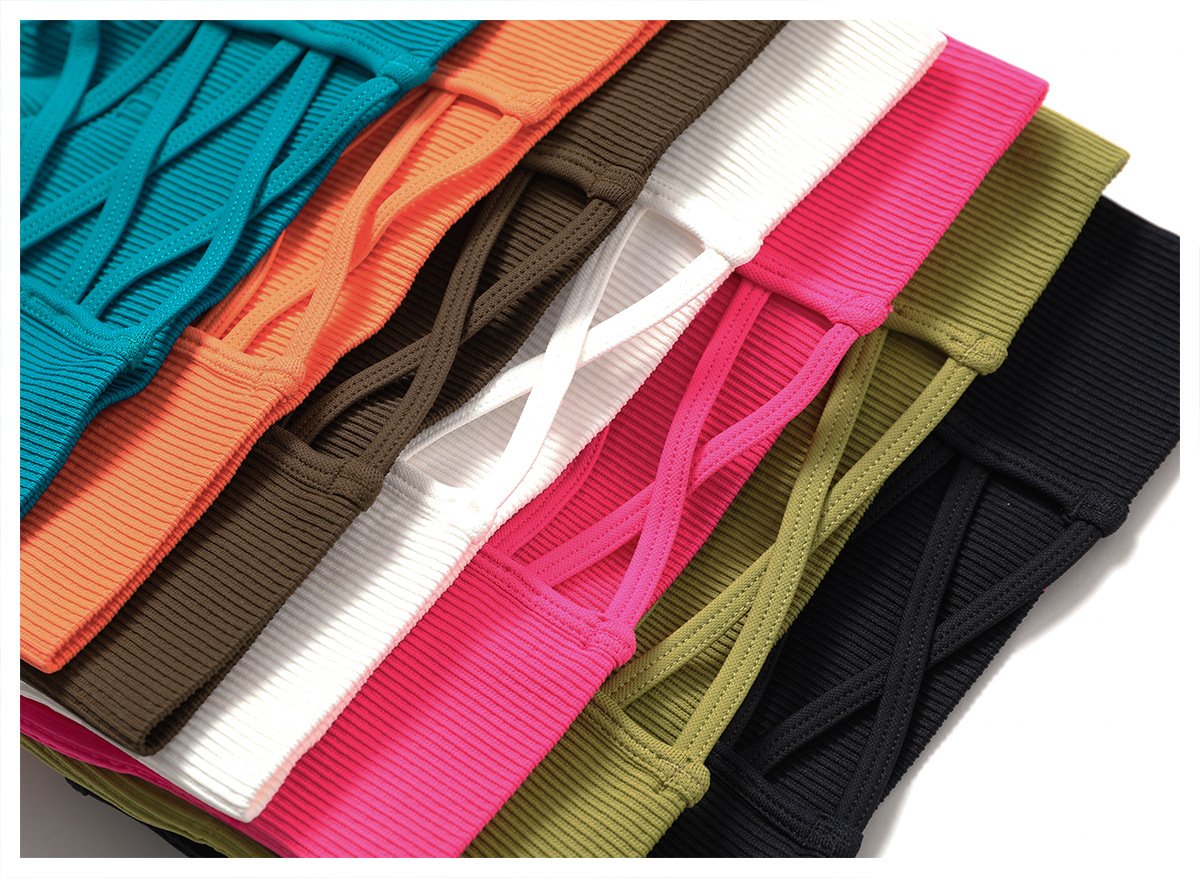 European And American Seamless Yoga Bra Outer Wear Running Sports Underwear Quick-drying Tight Fitness Yoga Clothing Women's 6866