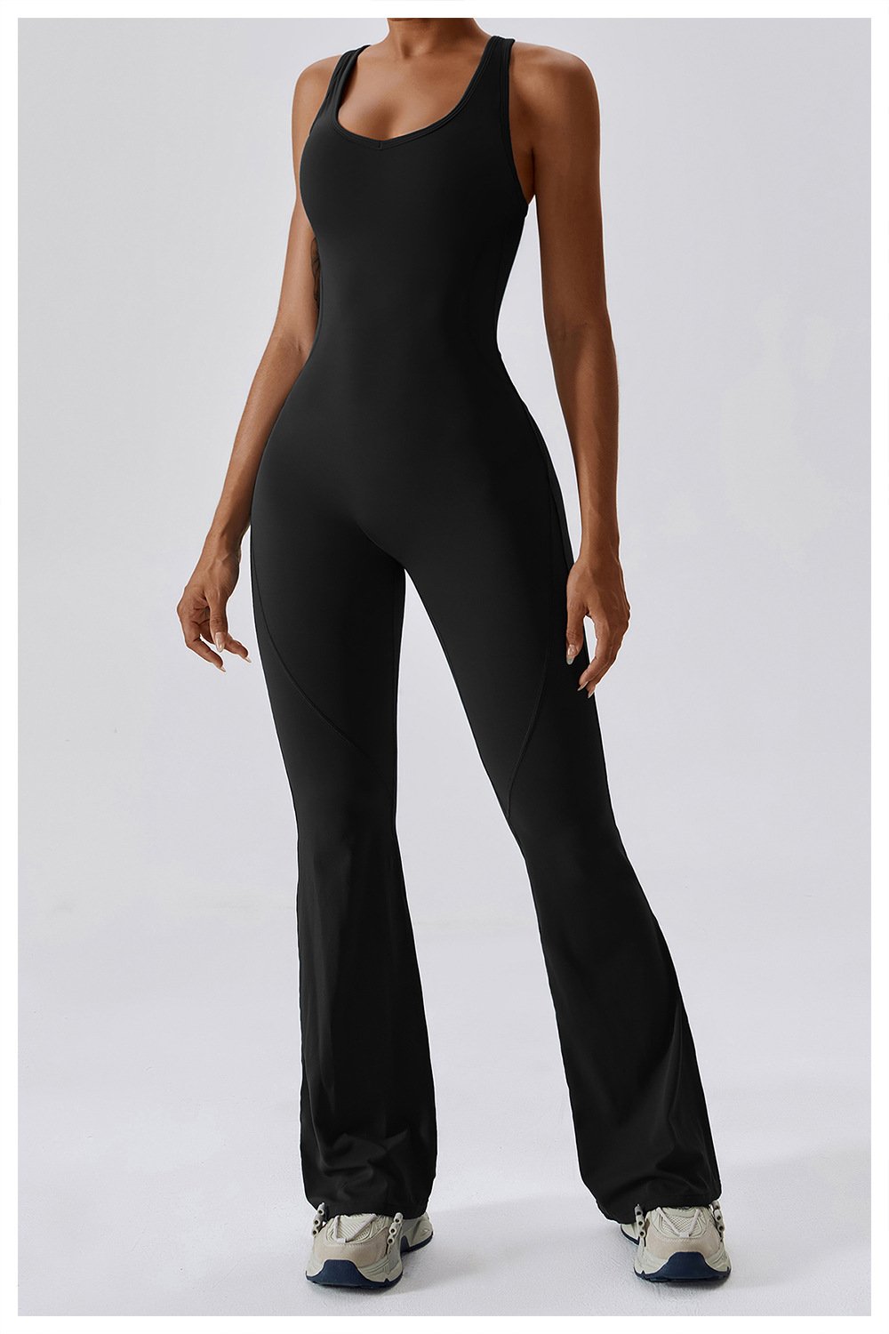 European And American Quick-drying Tight-fitting Yoga Suit Dance Sports Fitness Suit Hip-lifting And Abdominal-tightening Micro-hora Lianhe Yoga Suit 8117