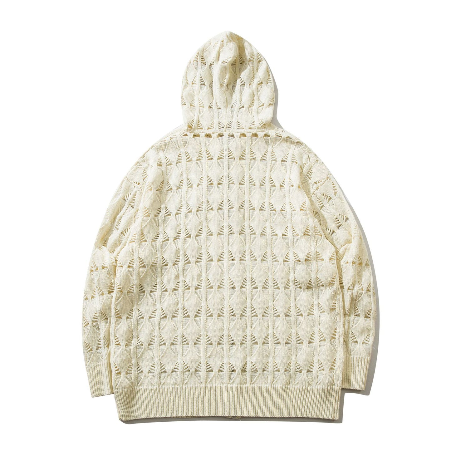 Fashion Brand 2024 Autumn New Hooded Personalized Knitted Design Couples All-match Fashion Casual Sweater