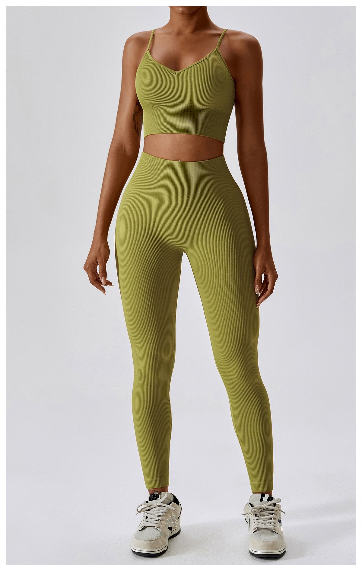European And American Seamless Yoga Bra Outer Wear Running Sports Underwear Quick-drying Tight Fitness Yoga Clothing Women's 6866