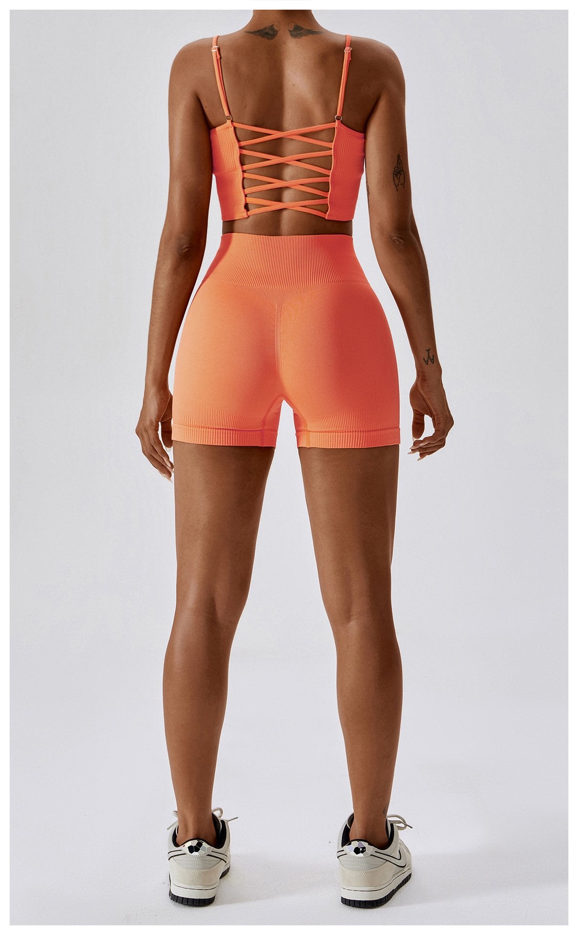 European And American Seamless Yoga Bra Outer Wear Running Sports Underwear Quick-drying Tight Fitness Yoga Clothing Women's 6866