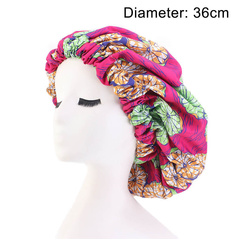 Oversized African Print Double Sleeping Hat