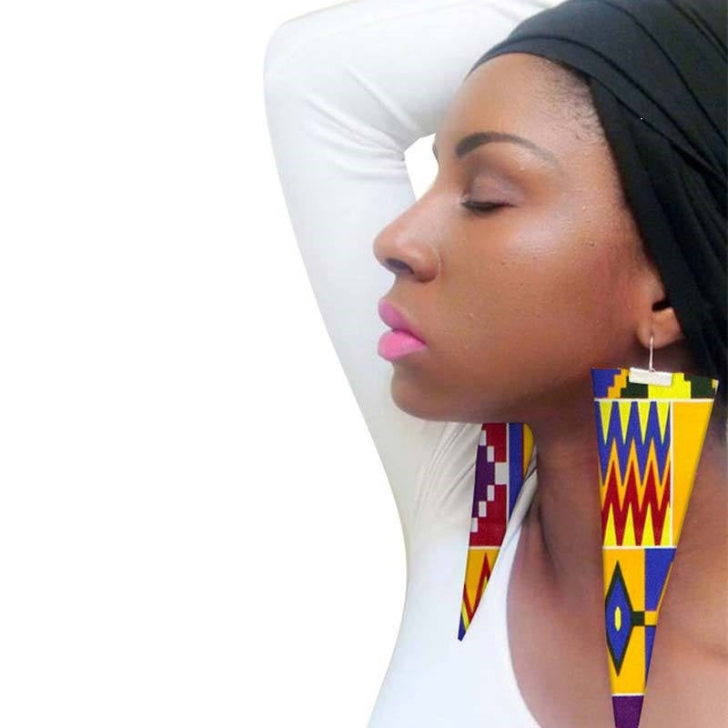 African Ethnic Eardrops Cerecloth Personalized Earrings