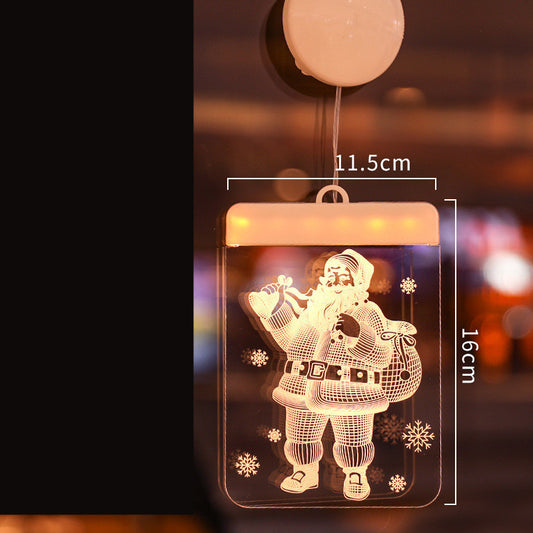 Suction Cup Hanging Lights Christmas Room Decoration