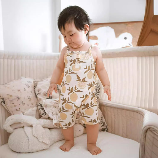 Baby Jumpsuit Class A Waffle Baby Going Out Clothes