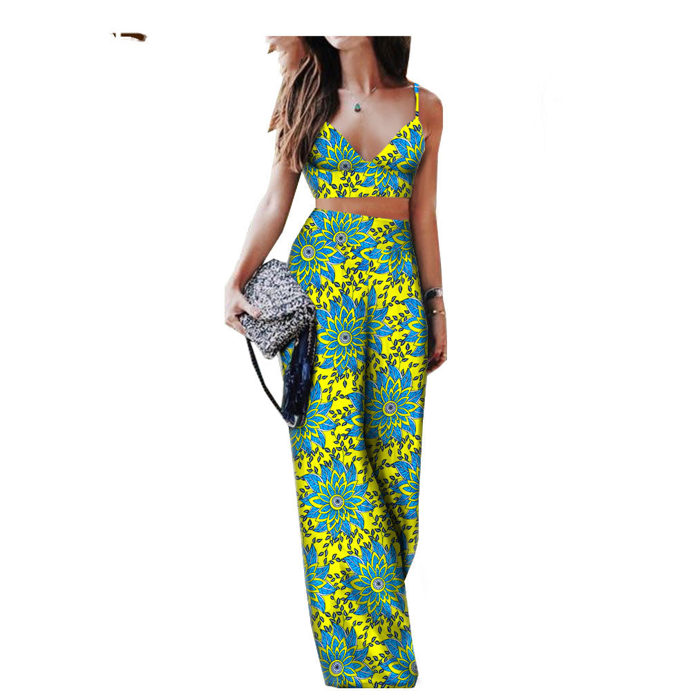 African Print Ladies Two Piece Suit