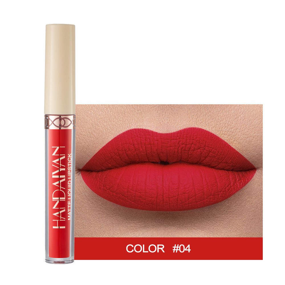 Matte Finish Velvet 12 Colors Lip Gloss Liquid Lipstick Lip Glaze