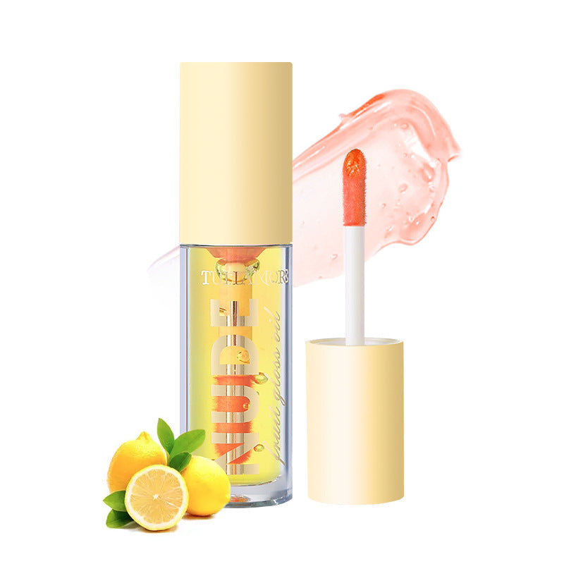 Temperature Change Fruit Lip Gloss Mirror Water Light Lip Lacquer