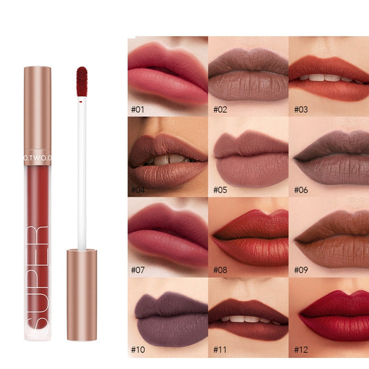 12 colors honey velvet matte lip gloss