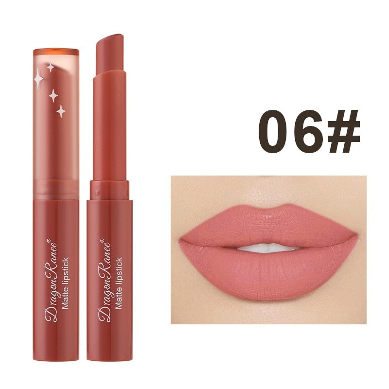 Lipstick Lip Balm Crayon Matte Finish Pen Oblique Mouth Nude Cameo Brown