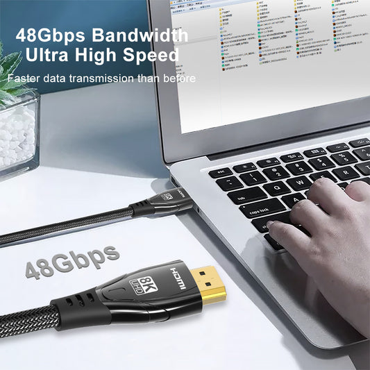 8K HD Hdmi Cable 21 Computer Laptop Monitor TV Set-top Box Video Cable