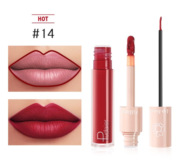 Pudaier Dual Lipstick Lip Gloss Liquid Lipstick