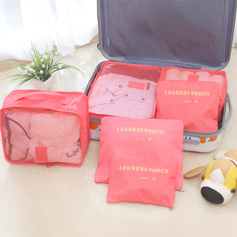 Korean Travel Storage Bag Six Luggage Storage Bags