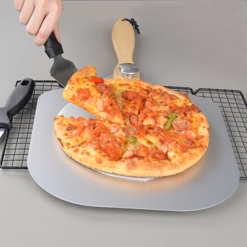 Folding Aluminum Pizza Shovel Combination Pizza Cutter Multifunctional Stainless Steel