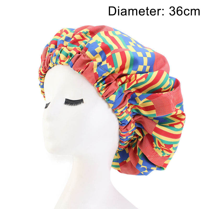 Oversized African Print Double Sleeping Hat