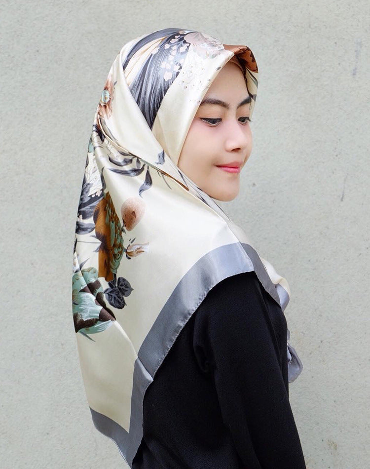Big Square Scarf Fashion Simulation Silk Scarf