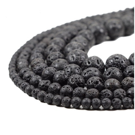 Volcanic stone loose beads