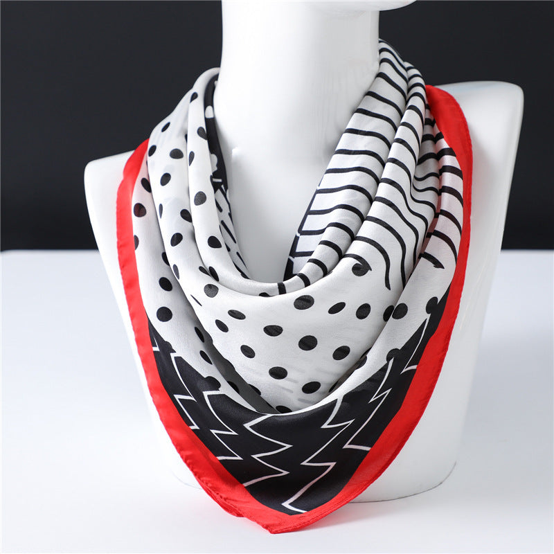 Geometric polka dot scarf professional scarf