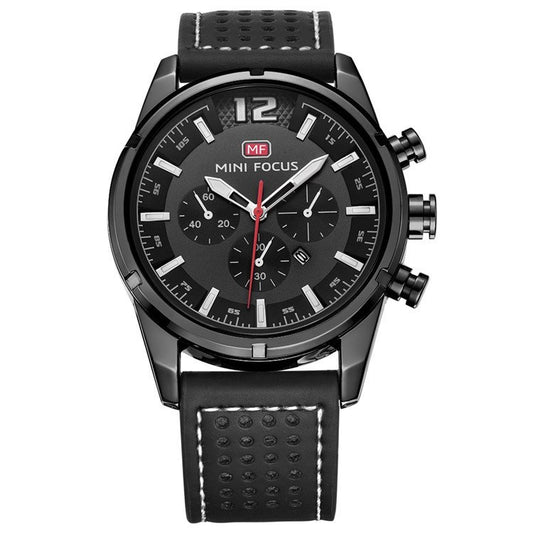 Men's Watch Quartz Watch Trend Fake Three Eyelid Strap