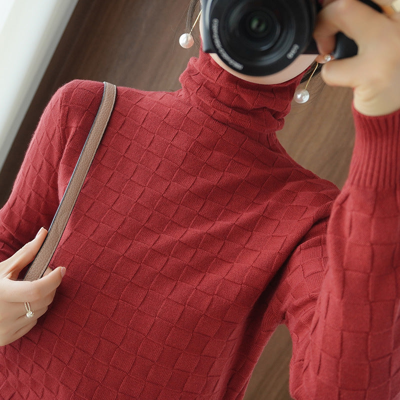 New Pile Neck Sweater For Women