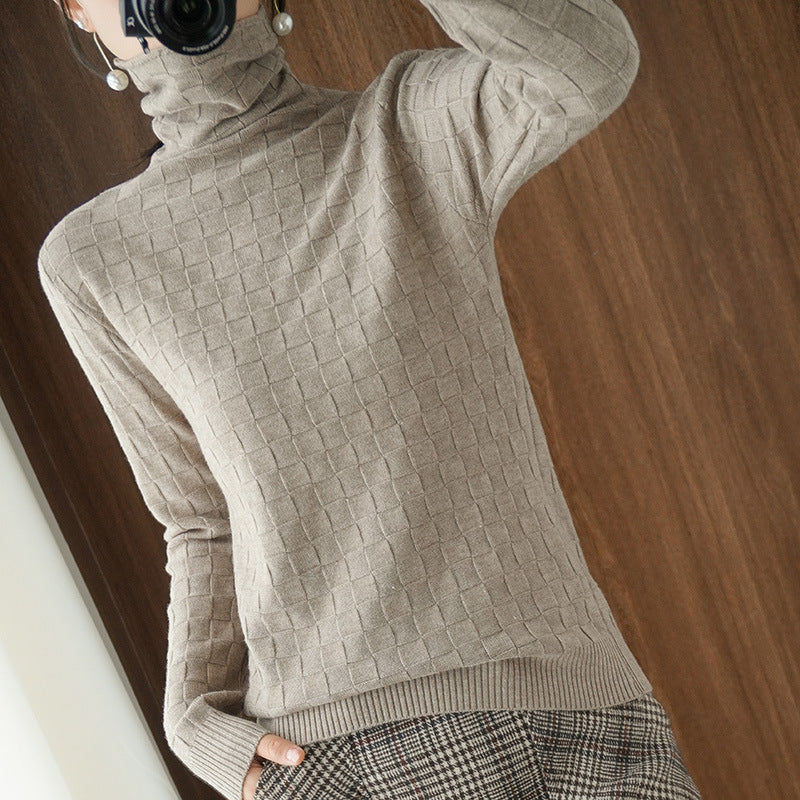 New Pile Neck Sweater For Women