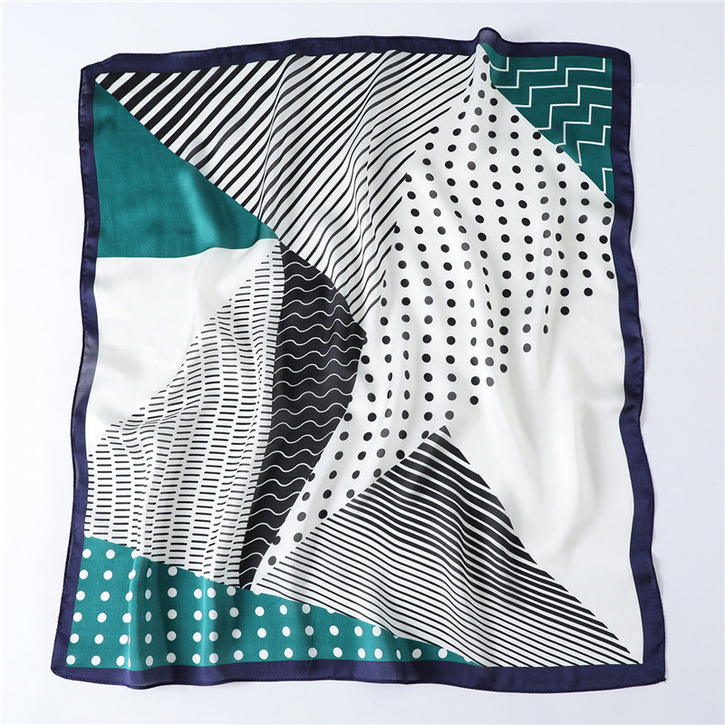 Geometric polka dot scarf professional scarf