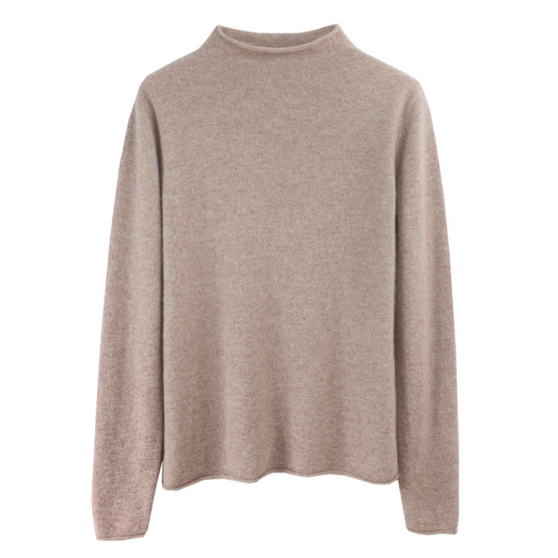 Merino Half-collar Wool Sweater Women