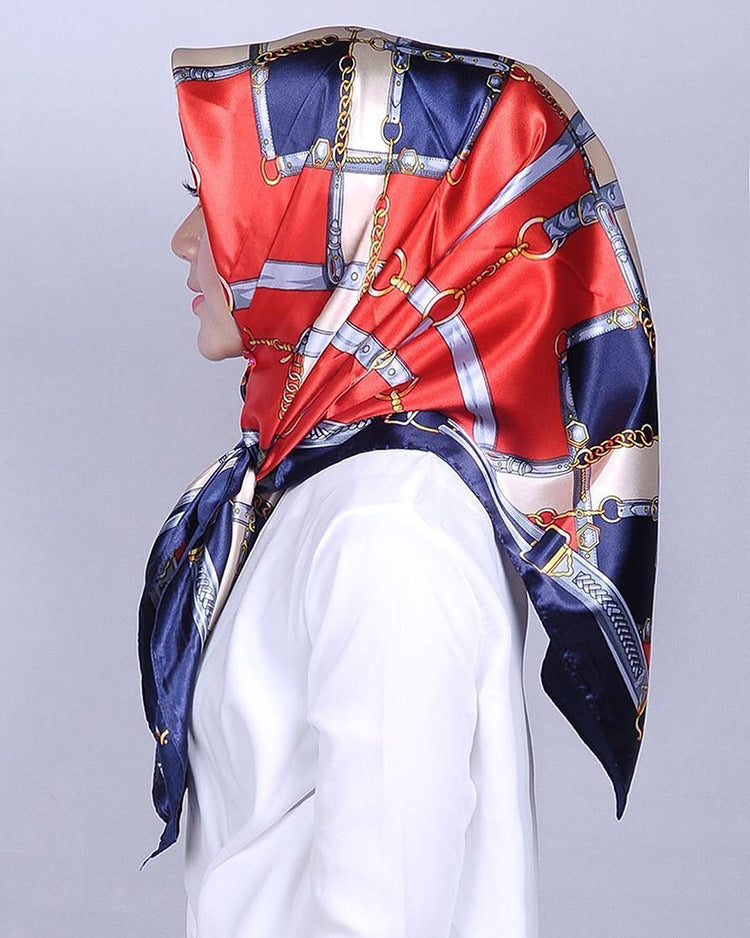 Big Square Scarf Fashion Simulation Silk Scarf