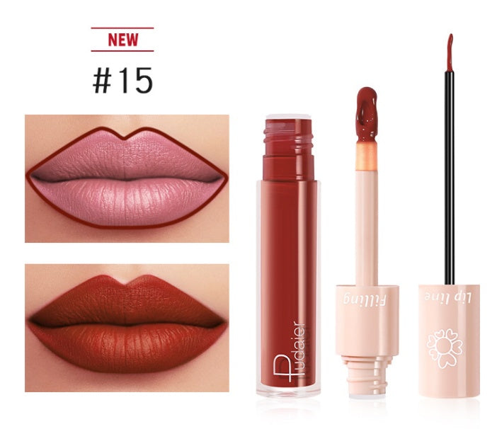 Pudaier Dual Lipstick Lip Gloss Liquid Lipstick