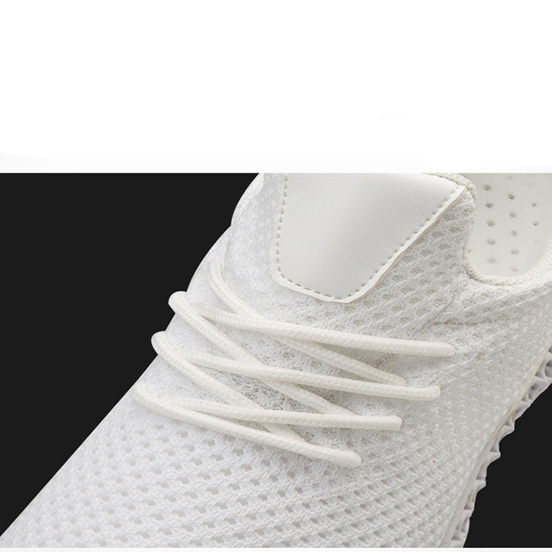 Summer New Casual Mesh Shoes Men's White Shoes