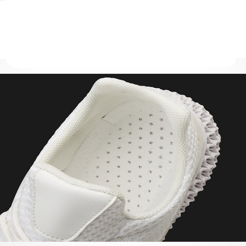 Summer New Casual Mesh Shoes Men's White Shoes