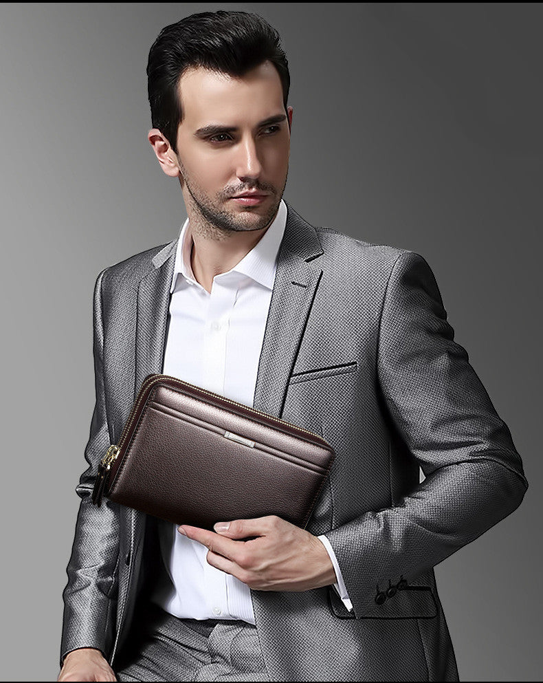 Man purse handbag bag hand bag leather handbag business on behalf of a cross-border trade zipper