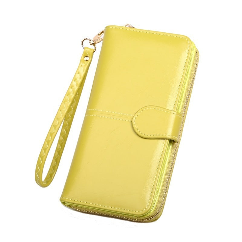 Hot Sale Zipper Long Wallet Coin Purse Leather Women