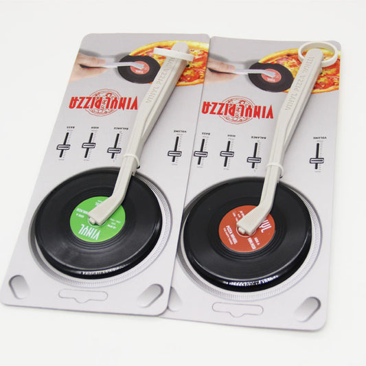 Fashion Silicone Record Pizza Cutter CD Disc Slice Cake Cutter DVD Vinyl Shovel Spoon Turntable Pizza Tool