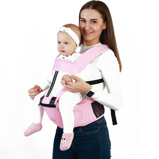 Multifunctional Breathable Double Shoulders Front Hold Baby Carrier