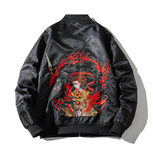 Embroidered Baseball Uniform Youth Men'S Jacket New Style Men'S Jacket Couple Outfit