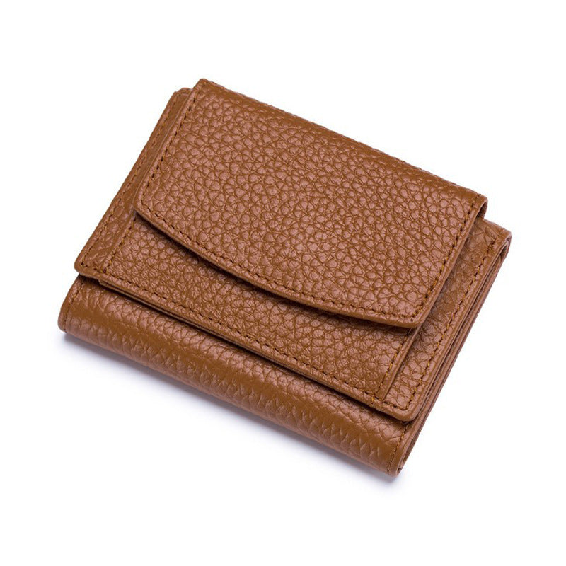 Small Wallet, Leather Coin Purse, Wallet, Short Female Wallet