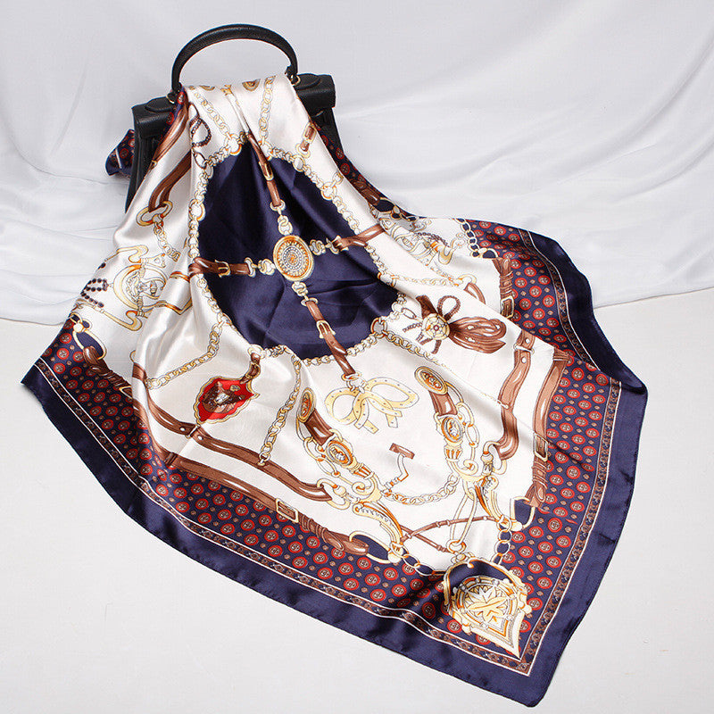90cm Gift Scarf Printed Satin Scarf